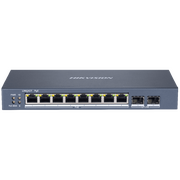  Коммутатор управляемый Hikvision DS-3E1510P-EI 8x1Гбит/с 2SFP 8PoE+ 110W 