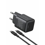  Зарядное утройство UGREEN X513 (65012) 30W USB-C GaN Fast Charger With USB-C-USB-C Cable 1m EU Black 
