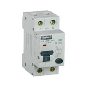  Дифавтомат IEK АВДТ 32 Generica (MAD25-5-032-C-30) 32A тип C 6kA 30мА AC 2П 230В серый 