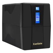  ИБП ExeGate SpecialPro Smart LLB-1000.LCD.AVR.2SH.RJ.USB EX292621RUS 1000VA/550W, LCD, AVR, 2*Schuko, RJ45/11, USB, Black 