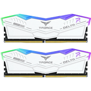  ОЗУ TEAMGROUP T-Force Delta RGB 64GB (FF4D564G6000HC38JDC01) (2x32GB) DDR5 6000MHz CL38 (38-46-46-84) 1.35V / White 