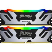  ОЗУ Kingston Fury Renegade Silver RGB (KF588CU42RSAK2-48) 48GB DDR5 8800 On-Die ECC CUDIMM CL42 kit 2*24gb 