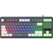  Клавиатура OKLICK 711G серый/белый 