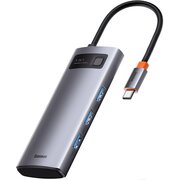  USB-хаб Baseus Metal Gleam (CAHUB-CX0G) Gray 