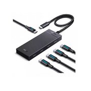  Хаб UGREEN CM806 (55334) 5-in-1 USB-C 10Gbps To 4xUSB-C 3.2 Hub With PD Black 