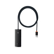  Хаб Baseus WKQX030001 Lite Series 4-Port USB-A (USB-A to USB 3.0*4) 25cm Black 