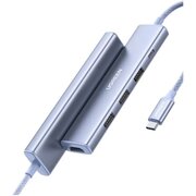  Конвертер UGREEN CM478 (35581) USB-C To HDMI 4K 31Hz+3*USB 3.0 A+PD Power Converter Blue 
