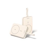  Power bank UGREEN PB760 (35341B) 10000mAh MIni Magnetic Wireless 20W Power Bank Build-in USB-C Cable White 