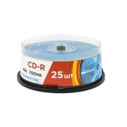  Диск CD-R Mirex 700 Mb, 48х (UL120051A8M), Cake Box (25), (25/300) 