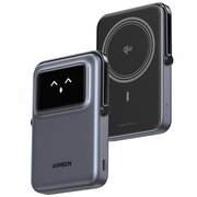  Внешний аккумулятор UGREEN PB764 (45329) UNO 10000mAh Qi2 MIni Magnetic Wireless Robot 20W With Hoder Grey 
