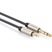  Кабель UGREEN AV127 (10630) 3.5mm to 6.35mm TRS Stereo Audio Cable 5m Gray 