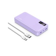  Внешний аккумулятор UGREEN PB312 (65590B) 20000mAh Two-Way Fast Charging 2*USB-A&1*USB-C 20W Power Bank фиолетовый 