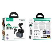  Наушники HOCO EQ27 Fun ANC+ENC smart AI translation headset серый металлический 