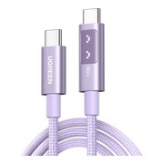  Кабель UGREEN L509 (65092) UNO Type C 2.0 Male To Type C 2.0 Male 5A Data Cable 1m Pink 