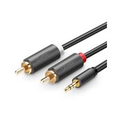  Аудиокабель UGREEN AV102 (10512) 3.5mm Male to 2 RCA Male Audio Cable 3m Gray 