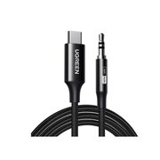  Кабель UGREEN CM450 (65101) USB-C Male to 3.5mm Male Audio Cable Adapter 2m Black 