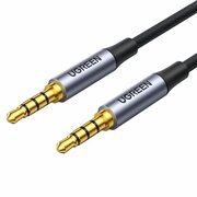  Кабель UGREEN AV183 (20785) 3.5mm Male to Male 4-Pole Microphone Audio Cable 3m Black 