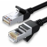  Кабель сетевой плоский UGREEN NW101 (50183) Cat 6 U/UTP Pure Copper Ethernet Flat Cable, 0,5м черный 