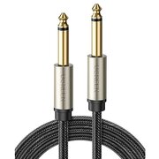  Кабель UGREEN AV128 (10636) 6.5mm Male to Male Stereo Auxiliary Aux Audio Cable 1m Gray 