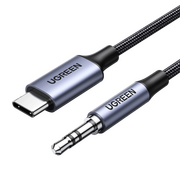  Кабель UGREEN CM450 (65102) USB-C Male to 3.5mm Male Audio Cable Adapter 3m Black 