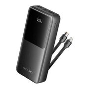  Power Bank Vention FHPB0 20000mAh (Micro-USB/C/A/A) со встроенными кабелями 22.5W Чёрный с LED Дисплеем 