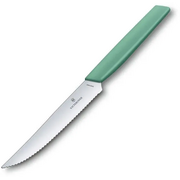 Нож кухонный Victorinox Swiss Modern 6.9006.12W43 стальной столовый для стейка лезв.120мм серрейт. заточка шалфеевый 