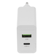  Сетевое зарядное устройство Vention FBBW0-EU на 2 порта USB (A+C) QC 4.0 Белый 