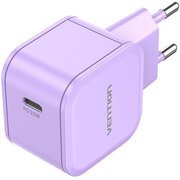  Сетевое зарядное устройство Vention FEJV0-EU на 1 порт USB С 20W Фиолетовый 