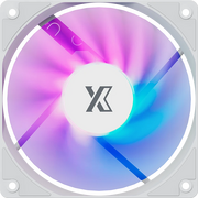 Вентилятор XASTRA FC120W FRGB bulk pack 120x120x25мм (FRGB 6 цветов, 1200. RPM, white) 