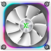  Вентилятор дополнительный XASTRA FZ120W ARGB single pack 120x120x28мм ( PWM, FDB, ARGB, Matrix screen, Daisy-chain соединение , 0-2000 rpm, white) 