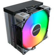  Кулер Montech NX400 ARGB (NX400ARGBBK) Soc-AM5/AM4/1200/1700/1851 черный 4-pin 34.17dB Al+Cu 220W Ret 