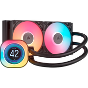  СВО Corsair iCUE Link Titan 240 RX LCD (CW-9061022-WW) (240mm, Black, RGB/ Fans 2x120mm, 73.5CFM, 36dBA) 