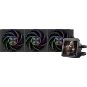  СВО PcCooler DT360 ARGB Display BK (300W, 360mm, LED temp., Black, Fans 3x120mm, 83.83CFM, 3000RPM/ Pump height) 