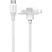  Кабель Momax 1-Link Flow Duo 2-in-1 DL56W 1.5м White 