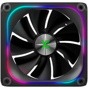  Вентилятор дополнительный XASTRA FZ120B ARGB single pack 120x120x28мм ( PWM, FDB, ARGB, Matrix screen, Daisy-chain соединение , 0-2000 rpm, black) 