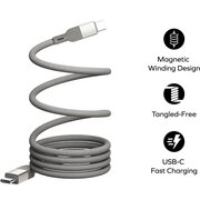  Кабель Momax Mag.Link DC36L USB-C/USB-C 2м Titanium 