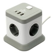  Сетевой фильтр Cablexpert TWR-4-CU2-W-2 