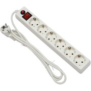  Сетевой фильтр Гарнизон ECL-6-W-1.8 6р, 10А, 1.8м белый 