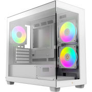  Корпус Ocypus Gamma C52 WH ARGB (Gamma-C52-W-HD300XX-GL) mATX / win / white / 3 ARGB fans / no PSU / Tempered Glass 