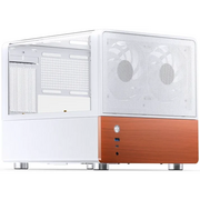  Корпус JONSBO V12 White без БП, боковая панель из закаленного стекла (панорама), mini-ITX, micro-ATX, белый 