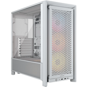  Корпус Corsair Frame 4000D RS ARGB (CC-9011297-WW), без БП Midi-Tower, TG, 3x120mm 2xUSB-A 3.2, 1xUSB Type-C, E-ATX, ATX, mITX White 