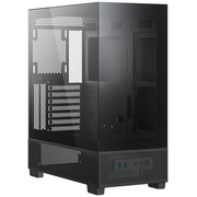  Корпус XASTRA Q500-0F Black (Q500-0F) ATX/Aquarium/Screewless/no fans 
