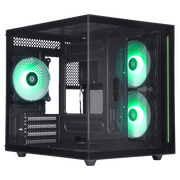  Корпус DEFENDER NovaCube 25103 черный,mATX,3fan,switchM/BSynс 