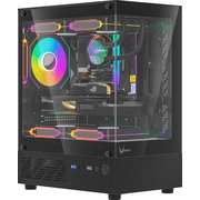  Корпус Formula Crystal Z1CM Plus FR черный без БП mATX 2x120mm 1xUSB3.0 audio bott PSU 