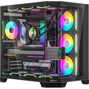  Корпус Formula Crystal Z6 Floe, ATX, без БП, черный 