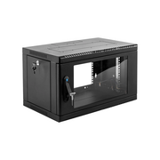  Шкаф коммутационный ЦМО ШРН-6.500-9005 настенный 6U 600x500мм черный 