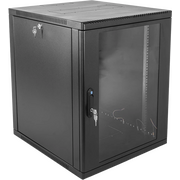  Шкаф коммутационный ЦМО ШРН-12.650-9005 настенный 12U 600x658мм черный 