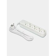  Сетевой фильтр Deli ET434 1.8м (4 розетки) белый 