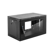  Шкаф коммутационный ЦМО ШРН-6.350-9005 настенный 6U 600x350мм черный 