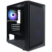  Корпус 1STPLAYER Black.SIR BS-2 ARGB Black (BS-2-BK-3F7) / mATX / 3x120mm ARGB fans 